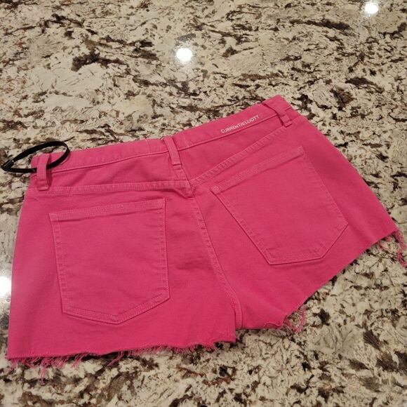 Current Elliott jeans denim Boyfriend pink Shorts size 27 new - Picture 7 of 10